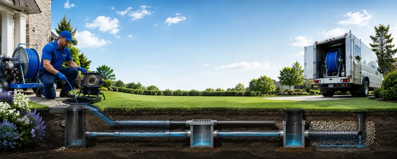 Outdoor drain cleaning information for Isle La Motte, VT